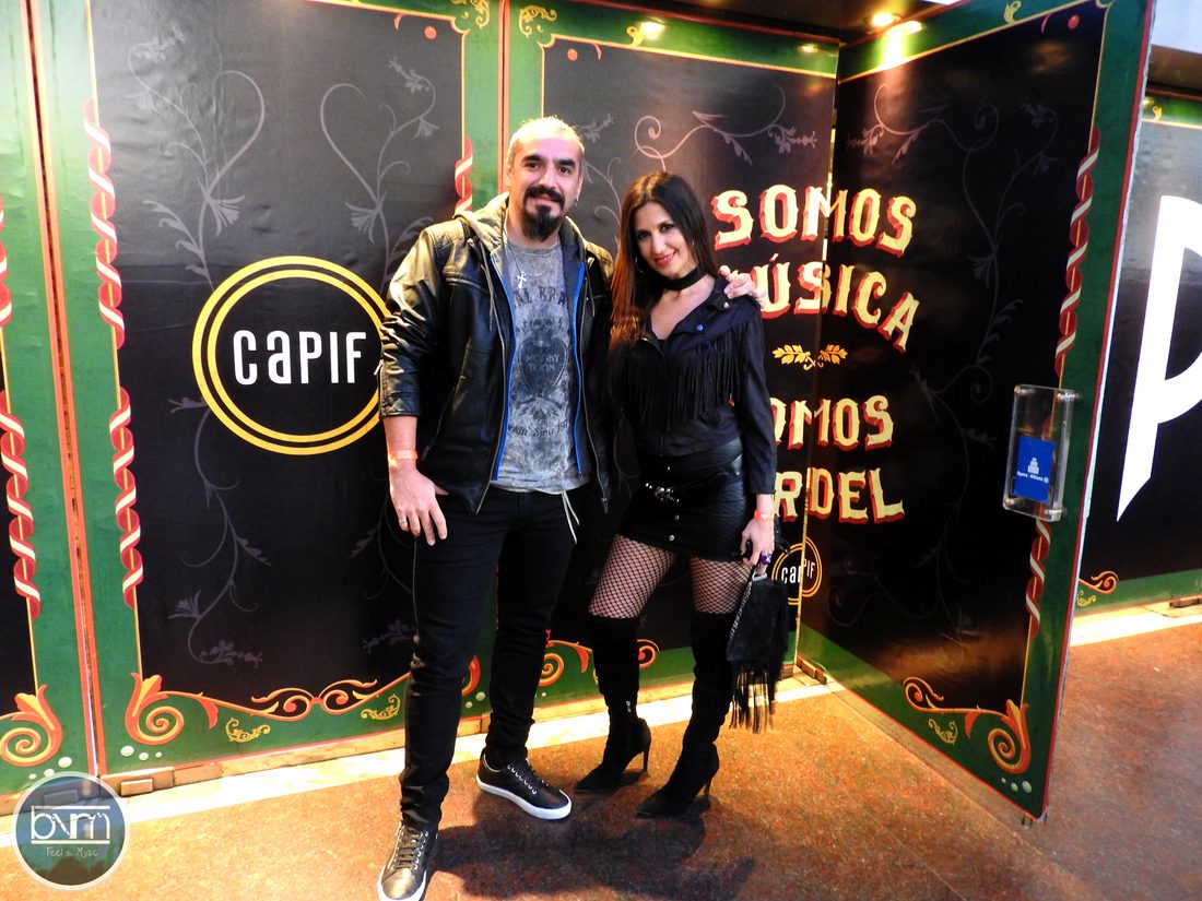 Beto Vilchez en un encuentro relacionado con los Premios Gardel 2017