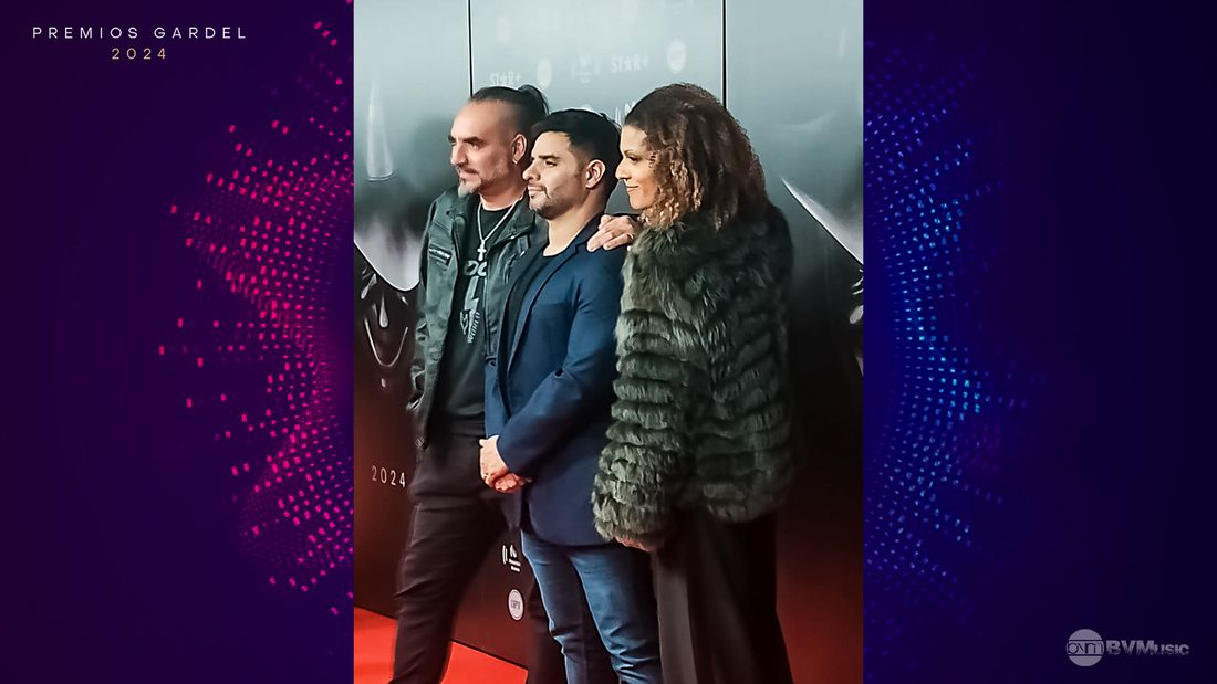 Encuentro de Beto Vilchez con otros músicos en los Premios Gardel 2024